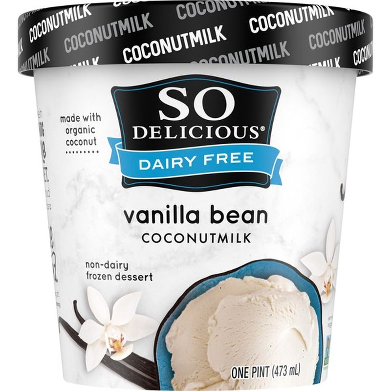 So Delicious Dairy Free Vanilla Bean Coconutmilk Non-Dairy Frozen Dessert