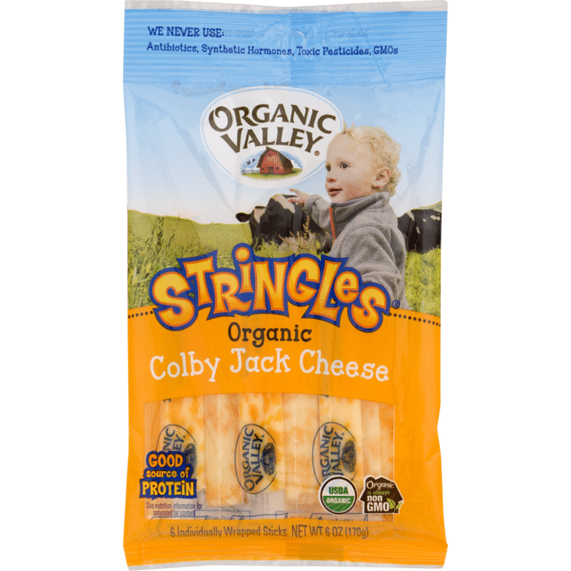 Organic Valley Stringles Organic Colby Jack Cheese Sticks (1 oz