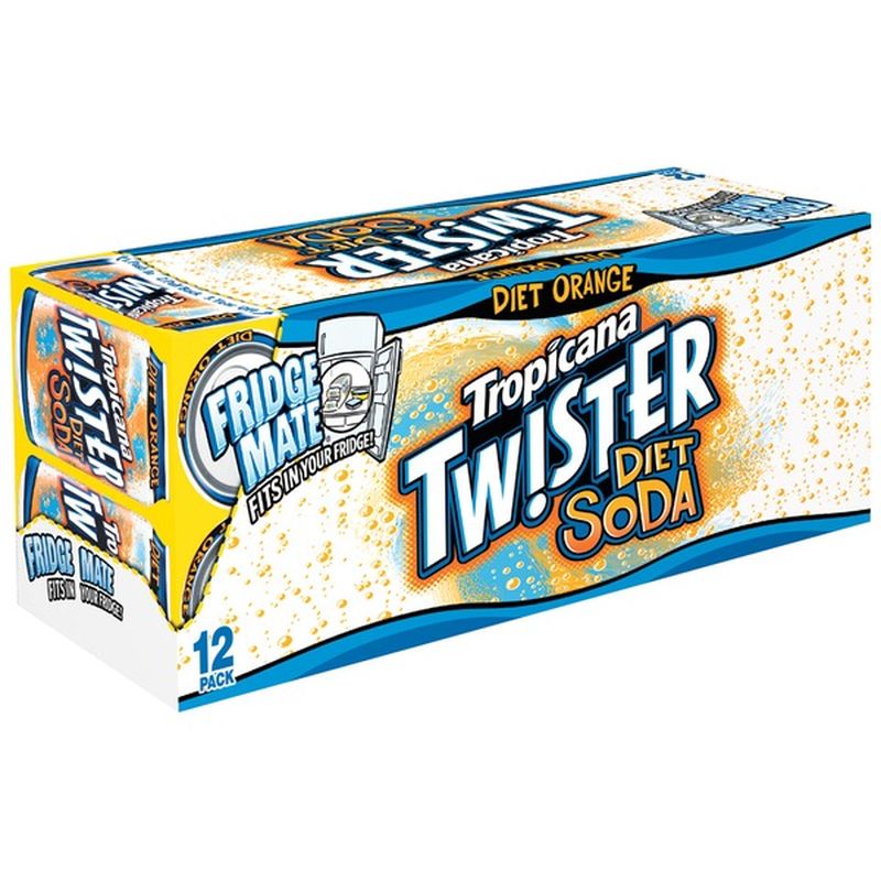 Tropicana Twister Soda Diet Orange Soda 12 Fl Oz Instacart