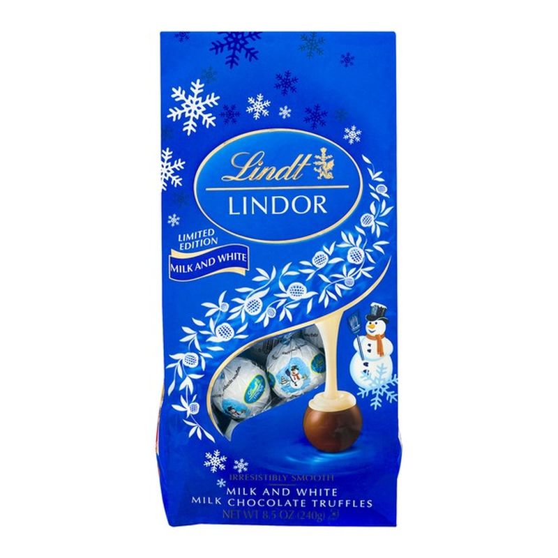 Lindt Lindor Holiday Milk And White Snowman Chocolate Truffles 85 Oz Instacart 3987