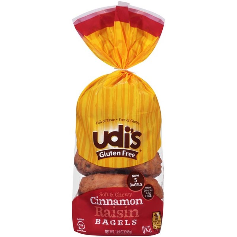 Udi's Bagels, Cinnamon Raisin (14 oz) Instacart