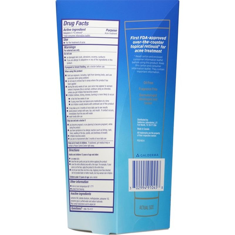 Differin Gel Acne Treatment (1.6 oz) from CVS Pharmacy® - Instacart