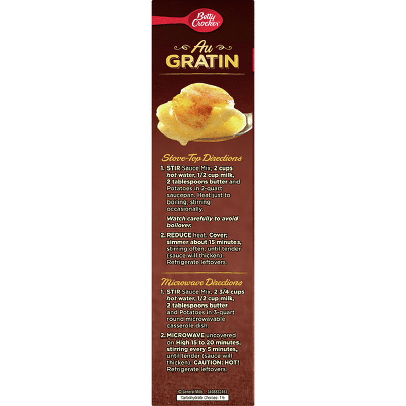 Betty Crocker Au Gratin Potatoes 4 7 Oz Instacart