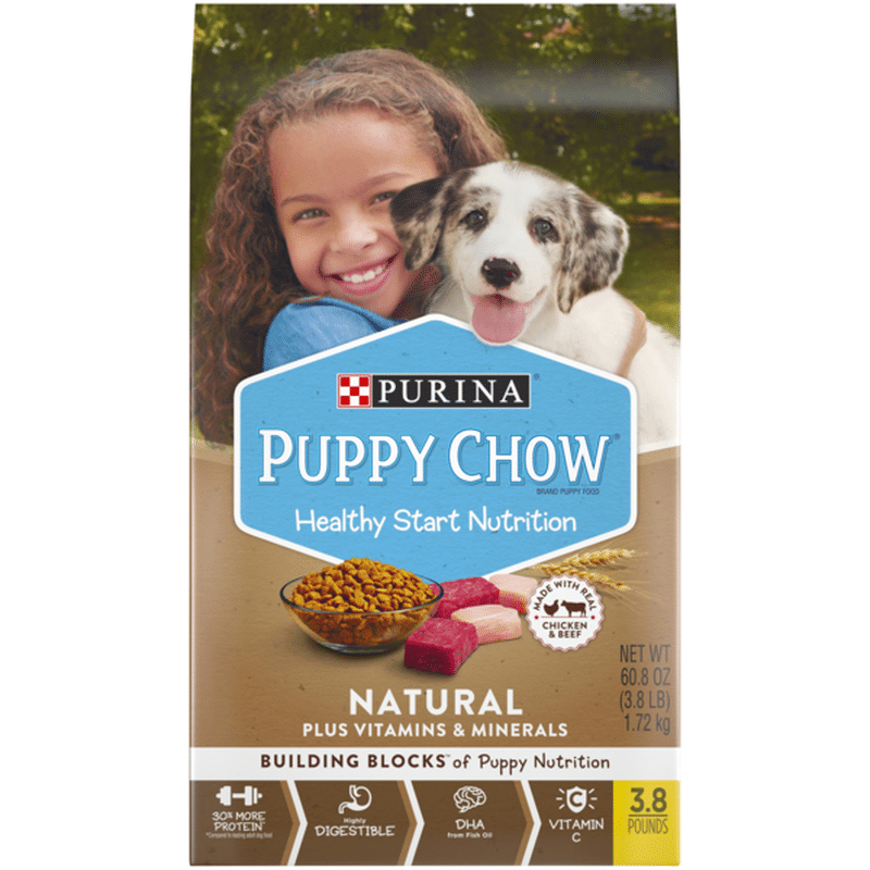 purina puppy chow protein