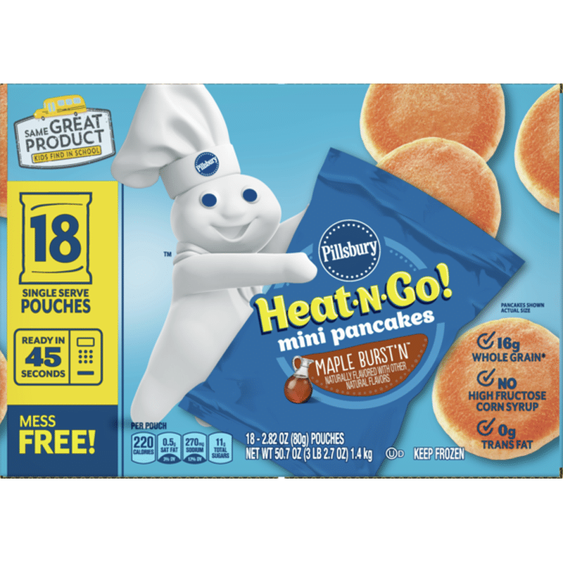 Pillsbury HeatNGo Maple BurstnN Mini Pancakes (2.82 oz) from BJ's