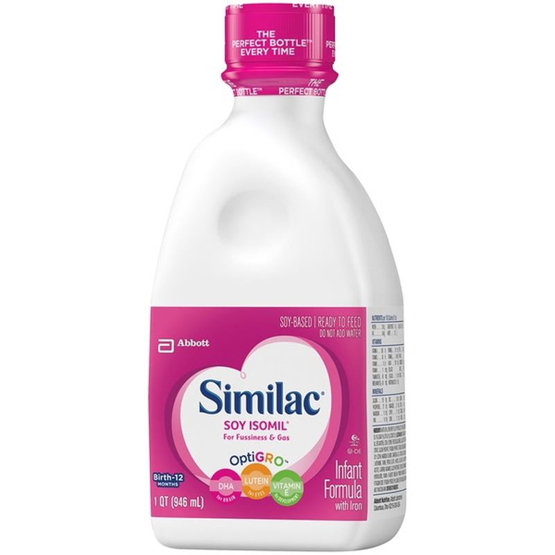 Similac Soy Isomil Soy Based Ready to Feed Infant Formula with Iron (32