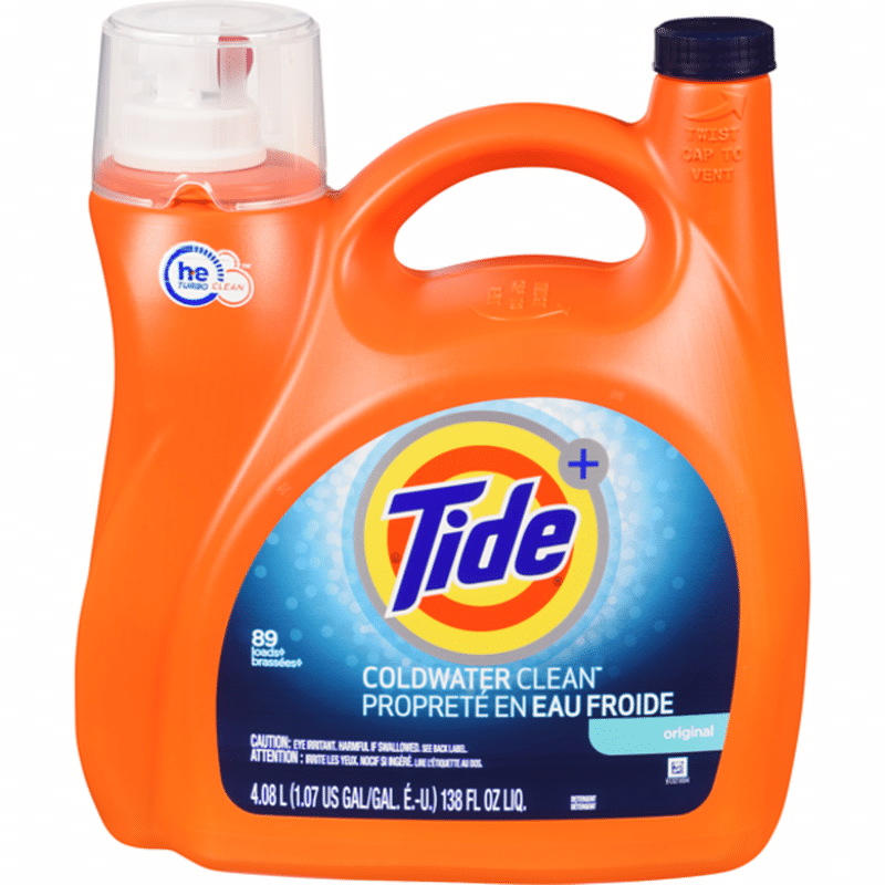Tide Plus Coldwater Clean Original Detergent (138 fl oz) from Real