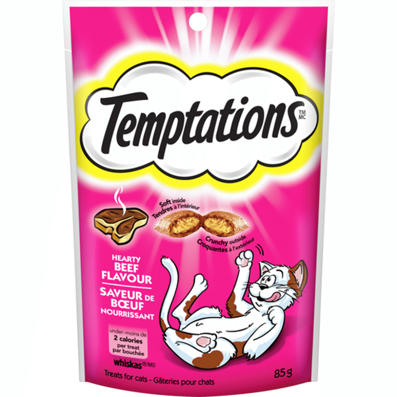 Temptations Hearty Beef Flavor Cat Treats (3 oz) Instacart
