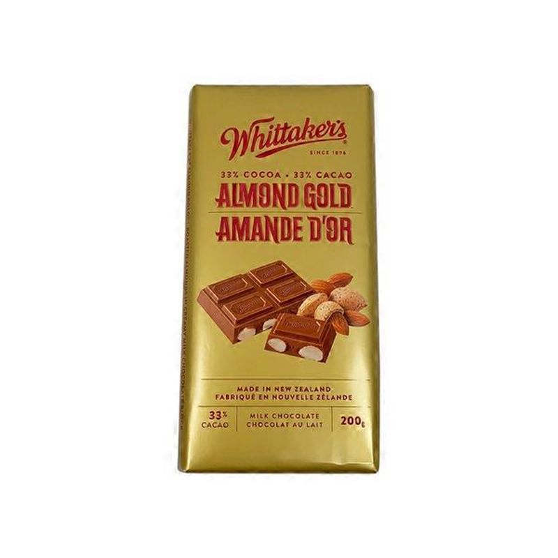 Whittaker's Almond Gold Chocolate (200 g) - Instacart