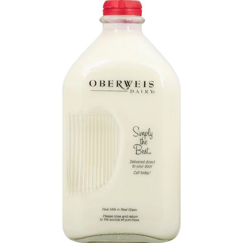 Oberweis Dairy Milk, Whole (64 oz) - Instacart