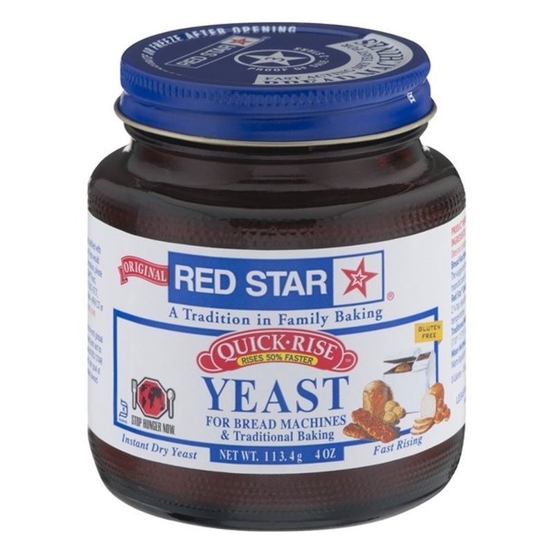 Red Star Yeast QuickRise Yeast for Bread Machines & Tradtional Baking