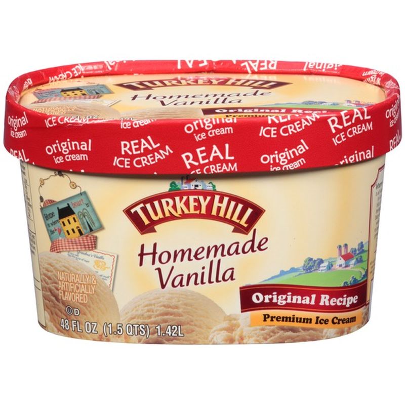 Turkey Hill Premium Ice Cream, Homemade Vanilla (48 oz) from Stop ...