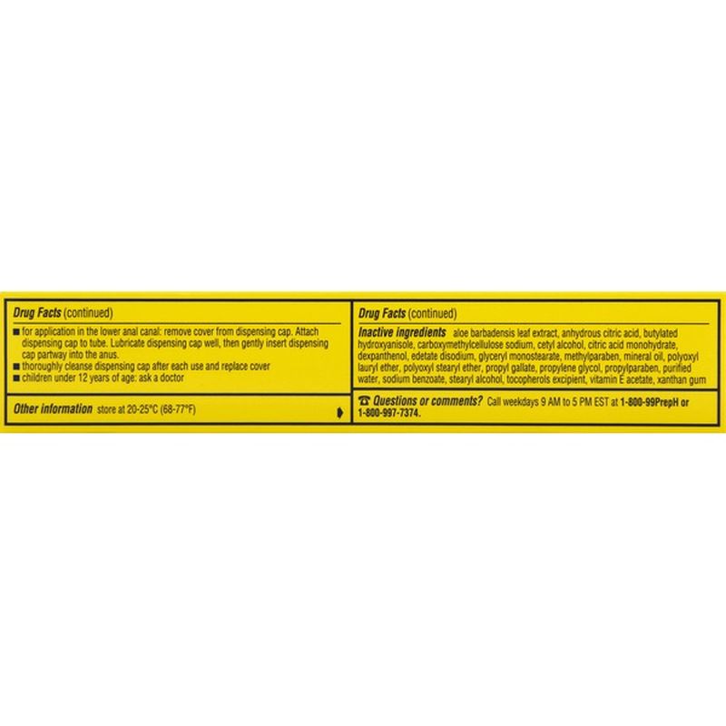 Preparation H Multi-Symptom Relief Hemorrhoidal Cream with Aloe (0.9 oz ...