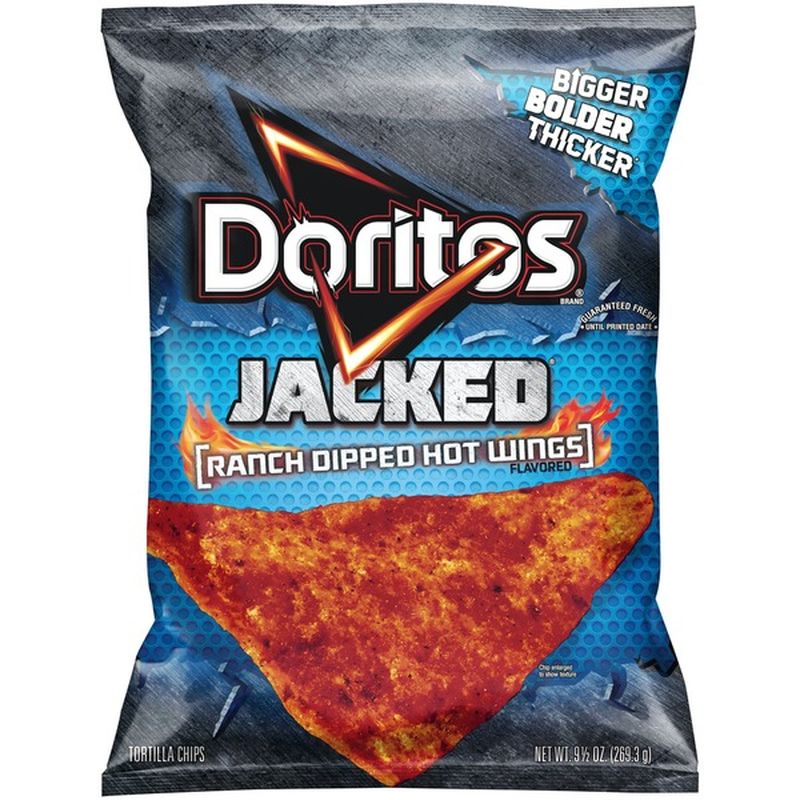 Doritos Jacked Ranch Dip Hot Wing Tortilla Chips (9.5 oz) Instacart