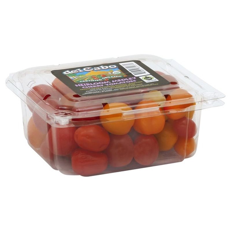 Del Cabo Organic Heirloom Medley Cherry Tomatoes (16 oz container