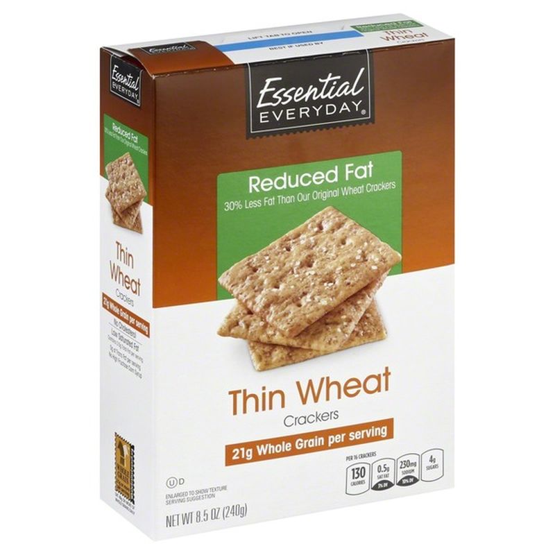 Essential Everyday Crackers, Reduced, Fat, Thin Wheat (8.5 oz) Delivery