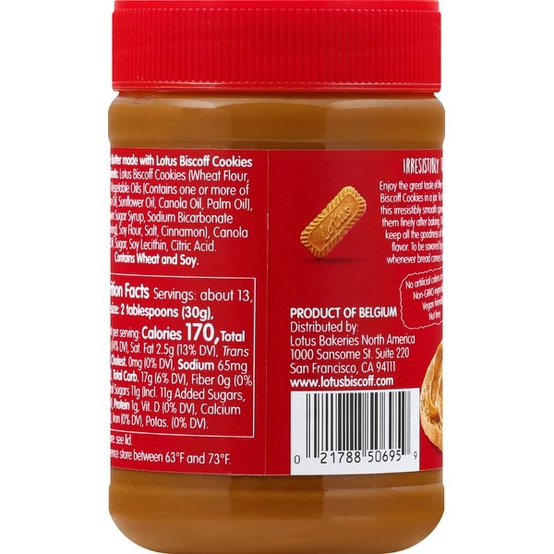 Lotus Biscoff Cookie Butter Spread, Creamy (14 Oz) From Wegmans - Instacart