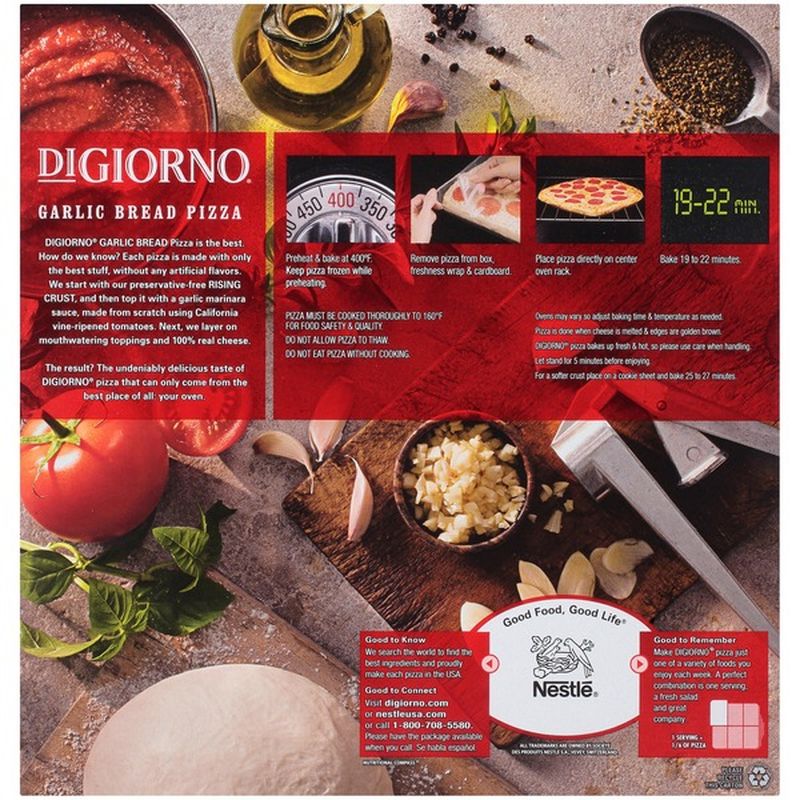DiGiorno Garlic Bread Pepperoni Frozen Pizza (30.7 oz) Instacart