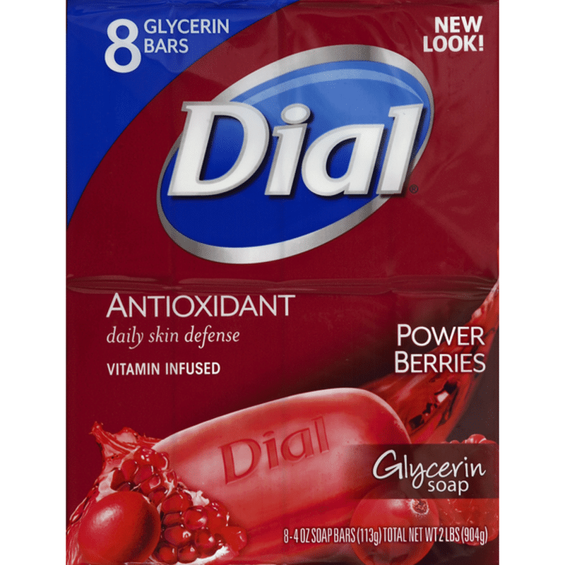 Dial Glycerin Bar Soap Power Berries 2025