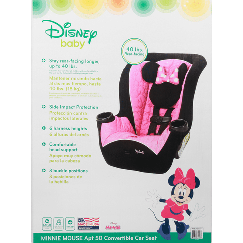 Disney Baby Car Seat Convertible Apt 50 Minnie Mouse 40 Pounds 1 Each Instacart