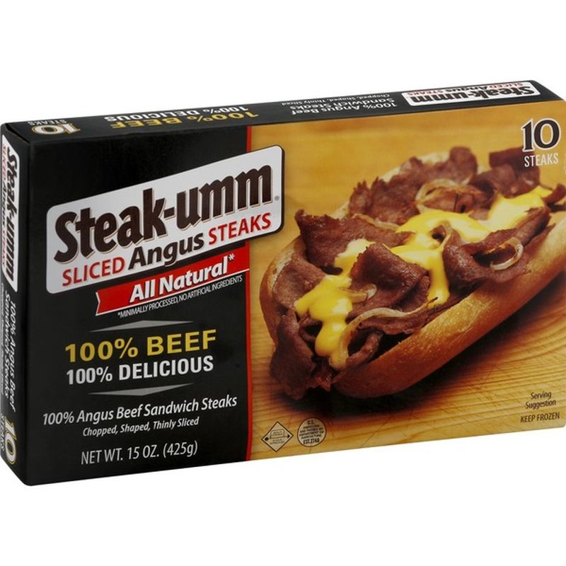 Steakumm Steaks, Angus, Sliced (10 each) Instacart