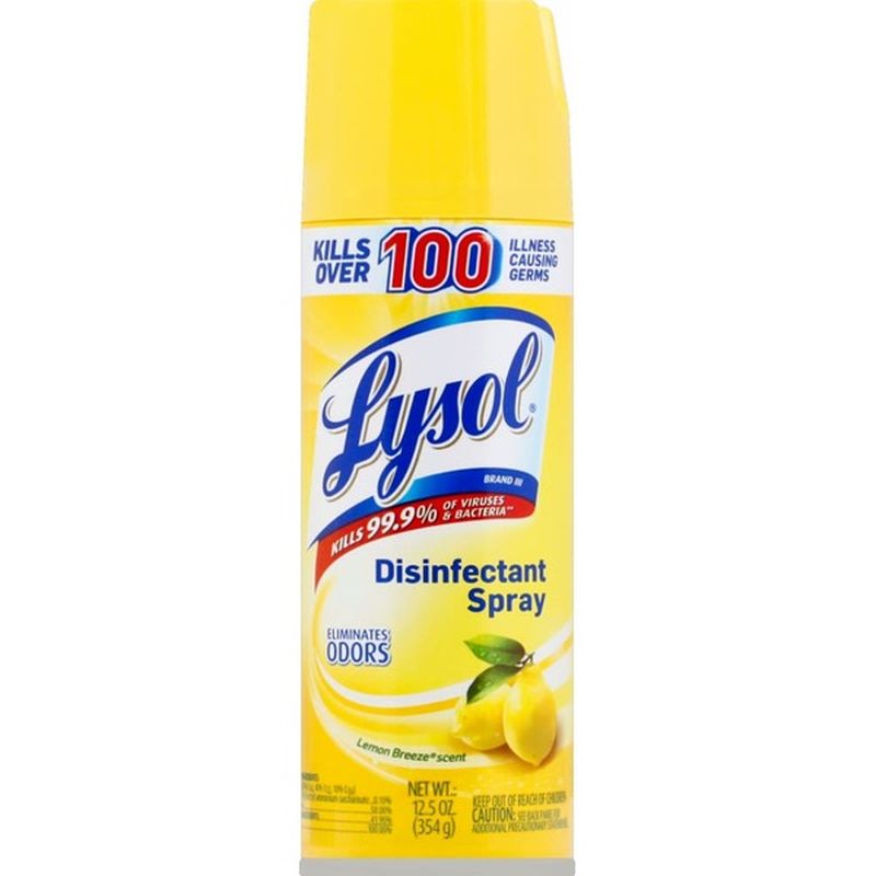 Lysol Disinfecting Spray Lemon Breeze Scent (12.5 oz) from Kroger