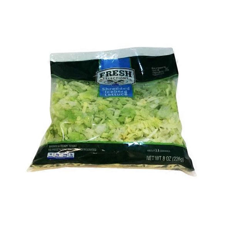 Kroger Fresh Selections Shredded Iceberg Lettuce (8 oz bag) from Kroger