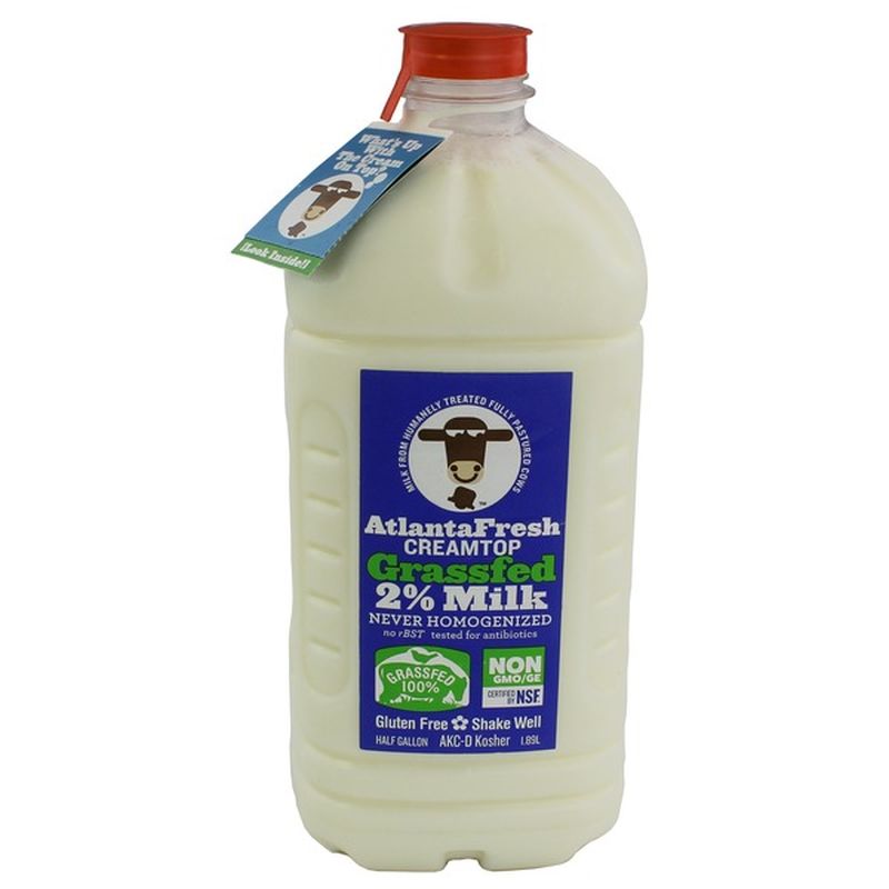 Atlantafresh Creamtop Grassfed 2% Milk