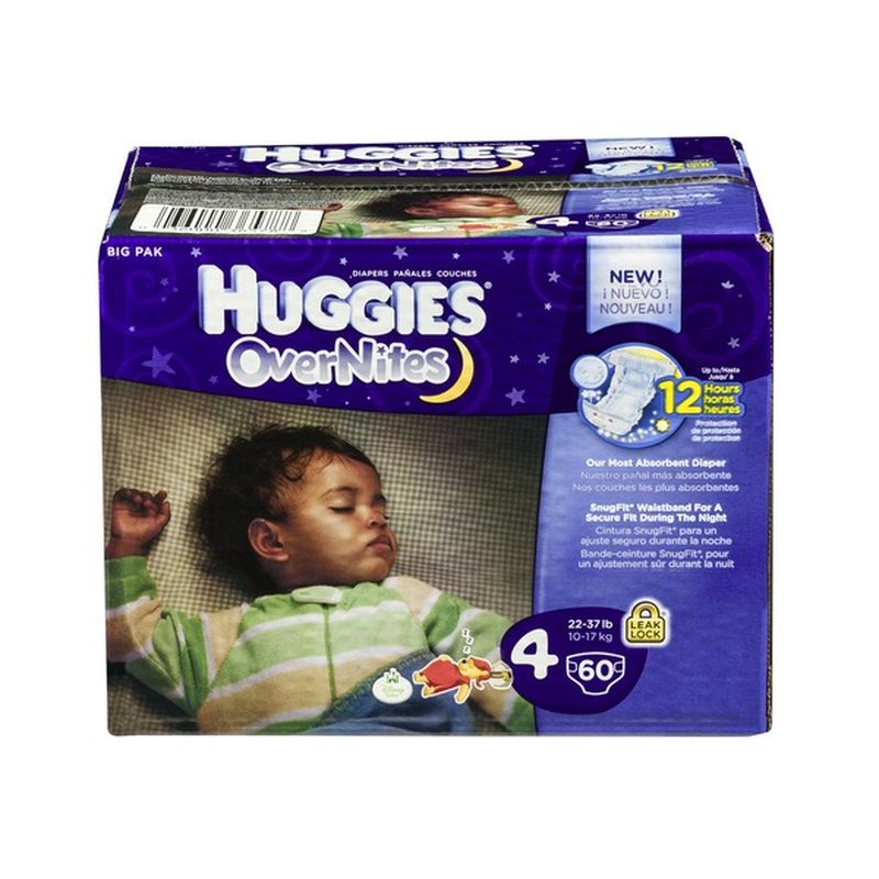 huggies nighttime diapers size 4