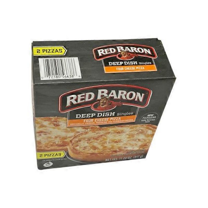 Red Baron Singles 4 Cheese Deep Dish Pizza (11.2 oz) Delivery or Pickup Near Me Instacart