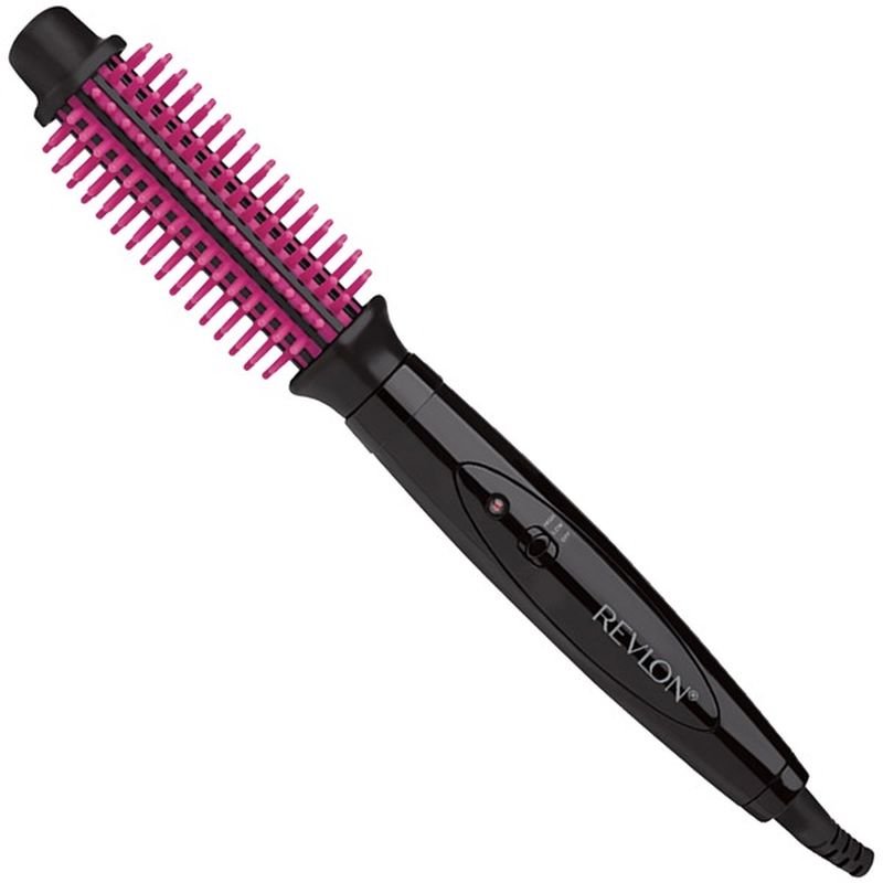 Revlon 1" Heated Silicone Bristle Curl Brush Black (each) Instacart