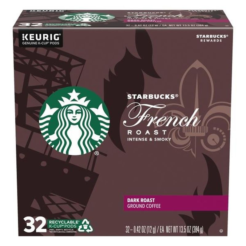 Starbucks Dark Roast KCup Coffee Pods — French Roast for Keurig