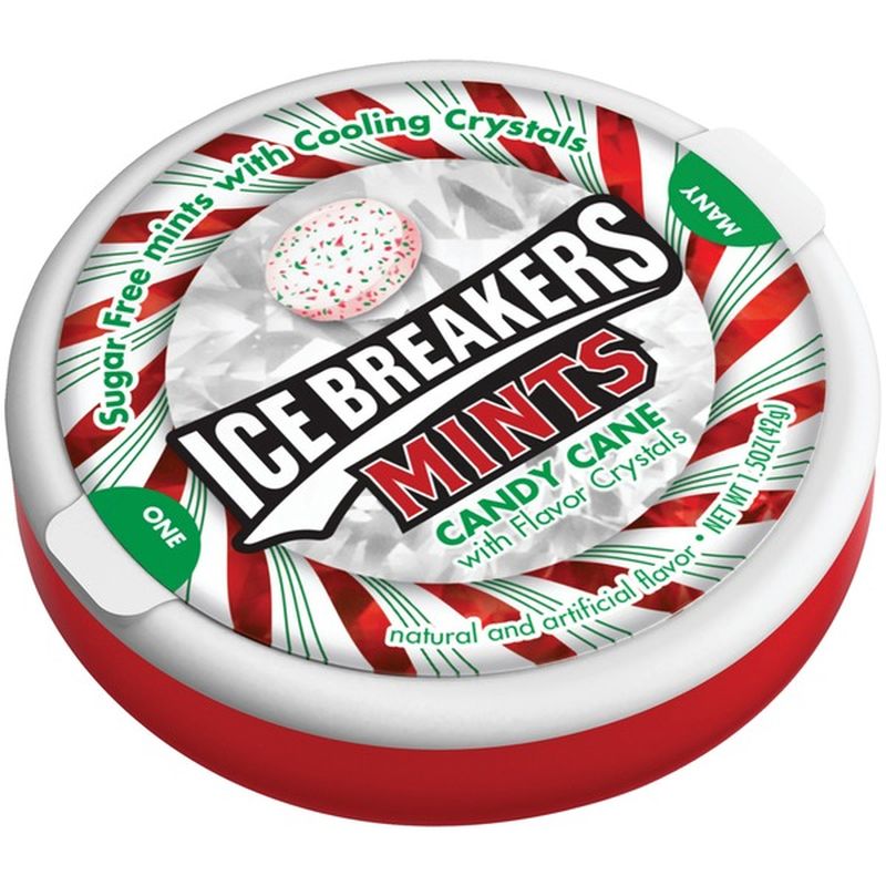 Ice Breakers Mints Sugar Free Candy Cane 1 5 Oz Instacart