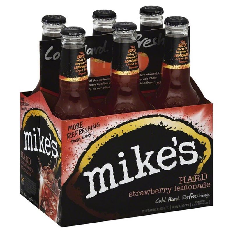 Mikes Strawberry Lemonade 6 PK (11.2 fl oz) Instacart