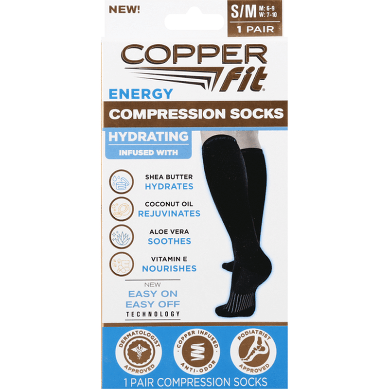 copper fit compression socks compression rating