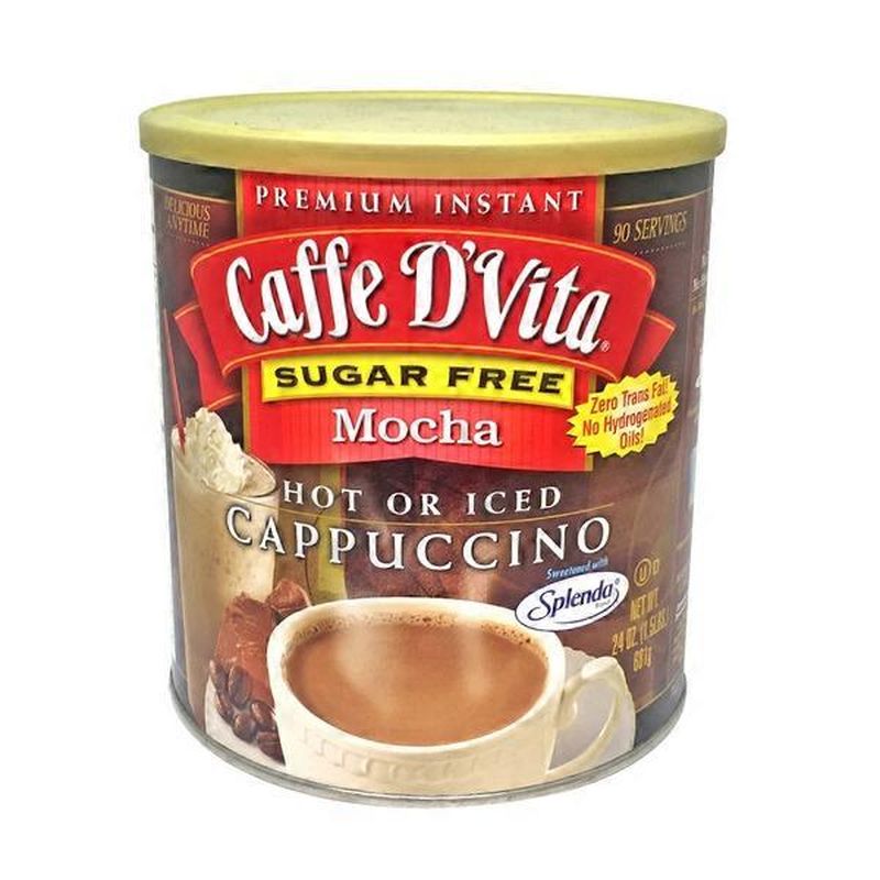 Caffe D'Vita Premium Instant Sugar Free Cappuccino (24 oz) - Instacart