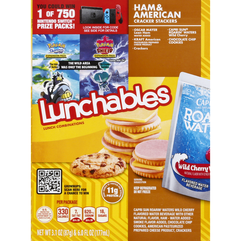 Lunchables Ham & American with Capri Sun Convenience Meal (3.1 oz) from ...