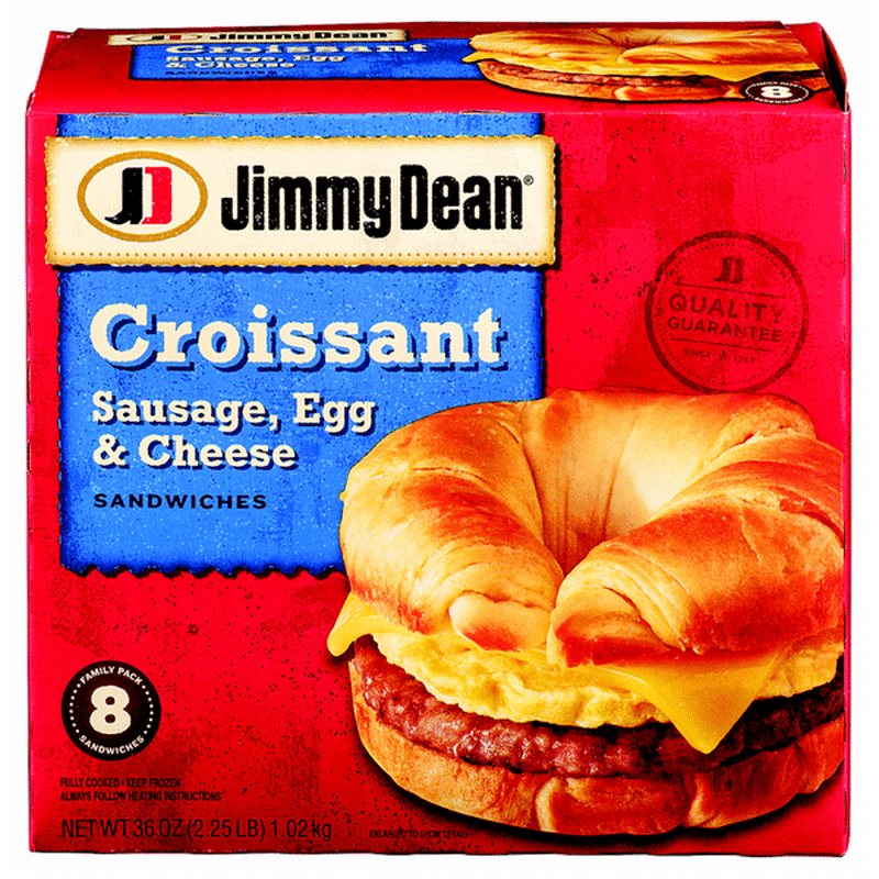 Jimmy Dean Sausage, Egg & Cheese Croissant Sandwiches (4.5 oz) from ...