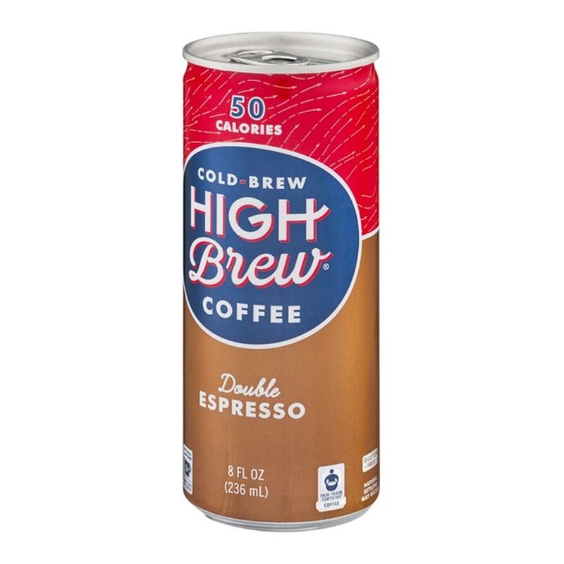 High Brew Coffee, Cold Brew, Double Espresso (8 oz) from Costco Instacart