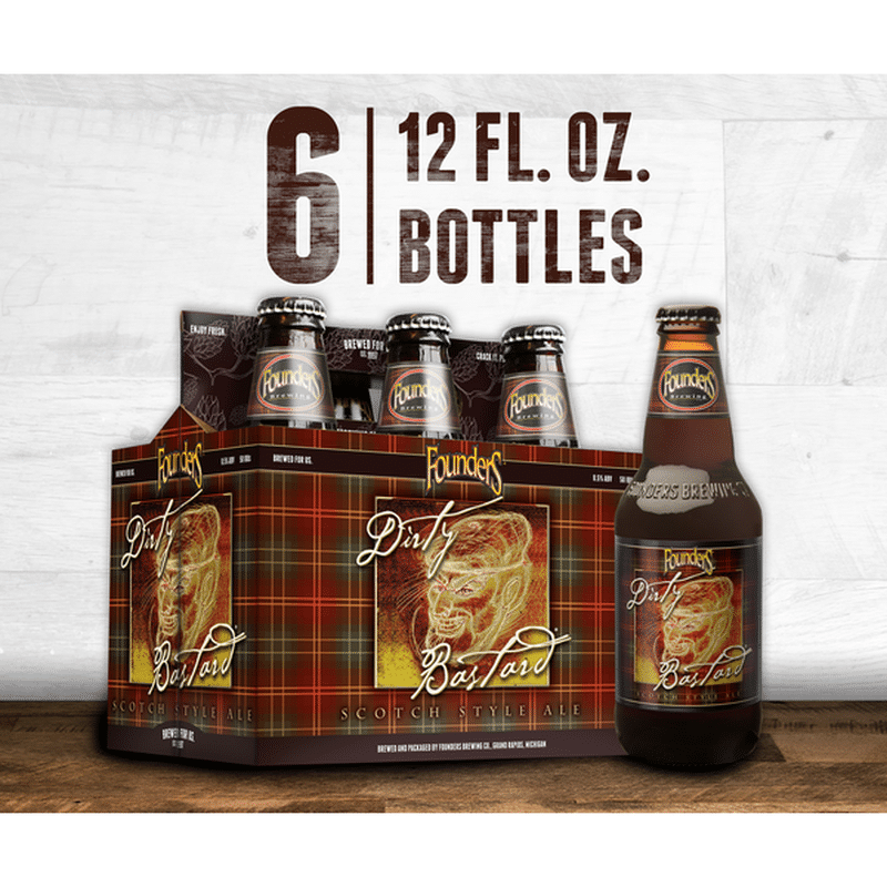 Founders Dirty Bastard Scotch Ale, Bottles (12 fl oz) Instacart