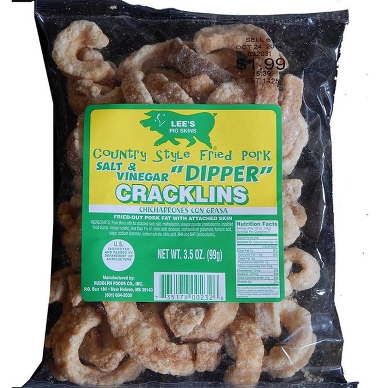 Lee's Salt & Vinegar Pork Skins (3.5 oz) from Kroger Instacart