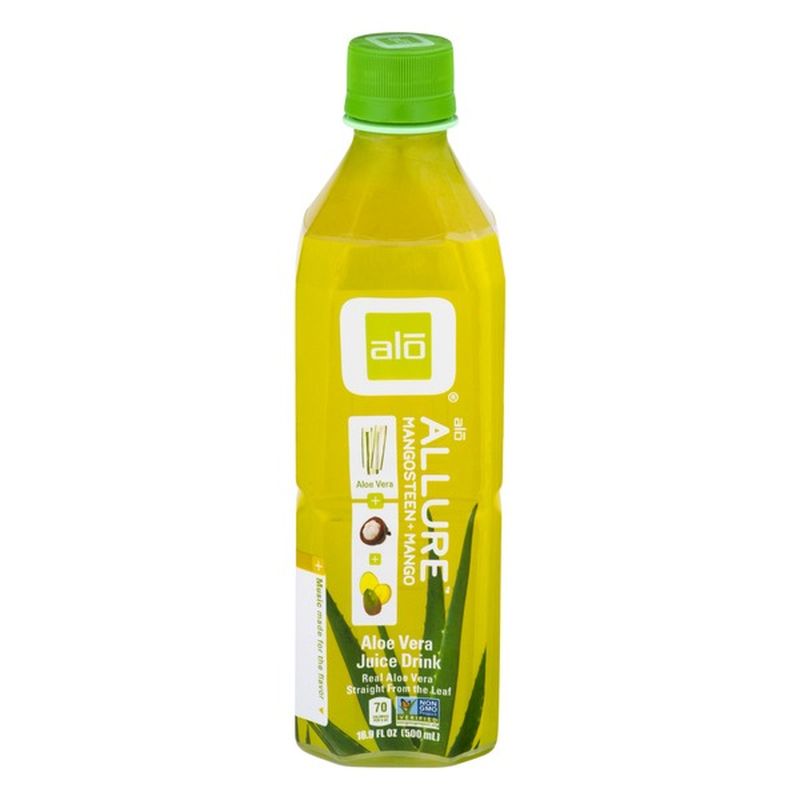 Alo Aloe Vera Juice Drink Allure Mangosteen + Mango (16.9 oz) Instacart