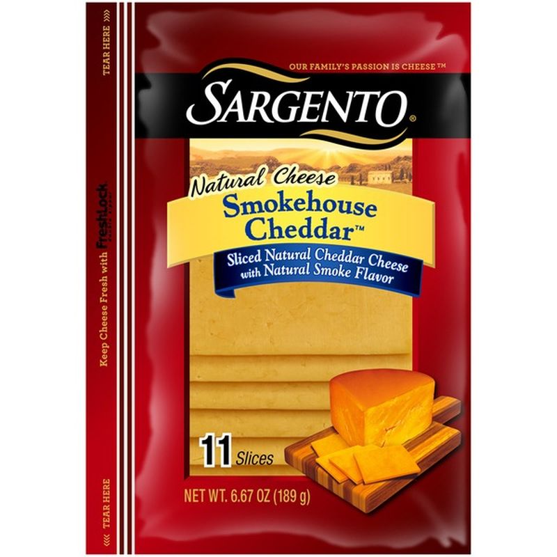 Sargento® Sliced Smokehouse Cheddar™ Natural Cheese (6.67 oz) from ...