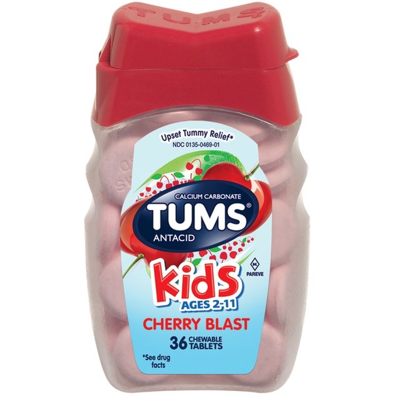 Can You Give 7 Year Old Tums Tums Kids Cherry Blast Tablets Antacid 36 Ct Instacart