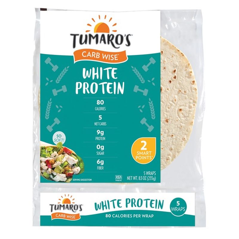 Tumaro's White Protein Carb Wise Wraps (8.3 oz) Instacart