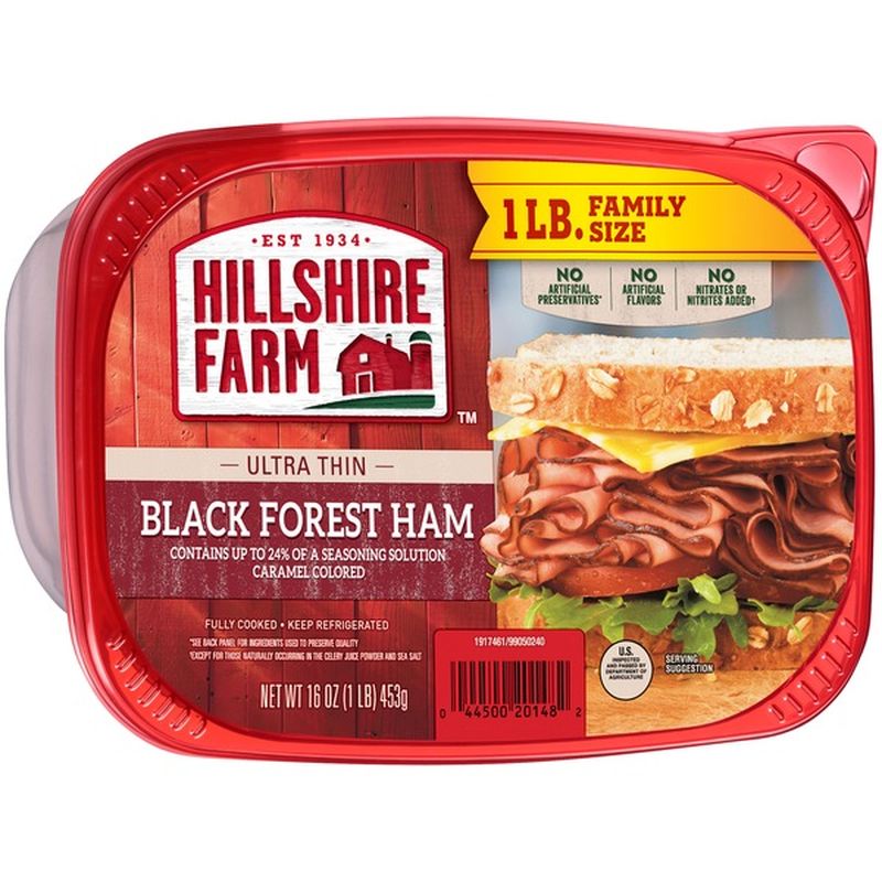 Hillshire Farm ® Ultra Thin Sliced Lunchmeat, Black Forest Ham (1 Lb ...