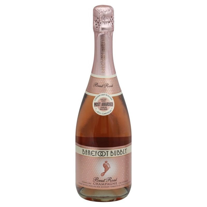 Barefoot Brut Rose Champagne Sparkling Wine (750 ml) - Instacart