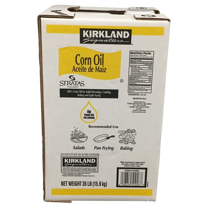 Kirkland Signature Corn Oil, 35 lb (35 lb) from Costco Instacart