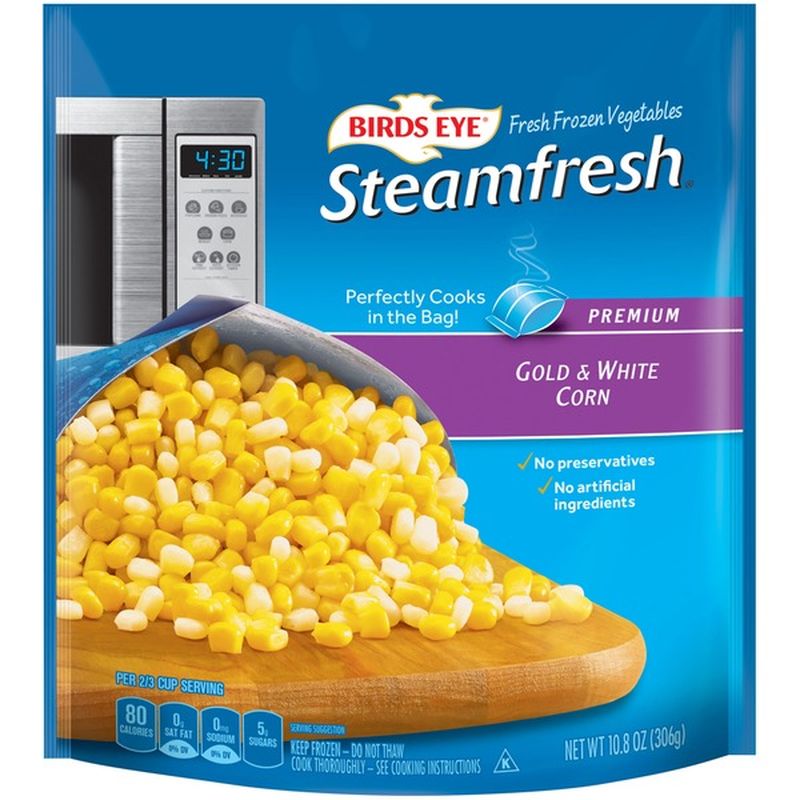 Birds Eye Premium Gold & White Corn Fresh Frozen Vegetables (10.8 oz ...