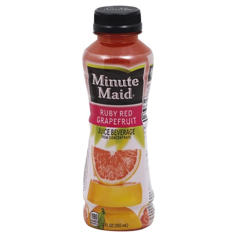 Minute Maid Juice Beverage, Ruby Red Grape Fruit (12 oz) - Instacart